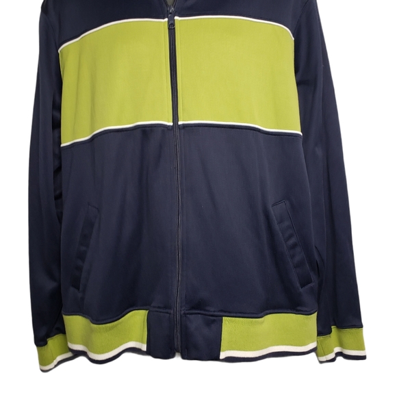 Eddie Bauer Blue Green Zip Up Track Jacket XL - Picture 3 of 8